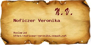 Noficzer Veronika névjegykártya